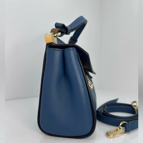 Sold❌Givenchy Blue HOST PICK 🎉and Gold Mini Bag with Structured Design - Picture 3 of 15